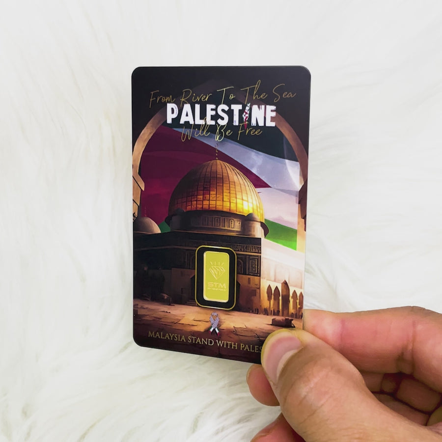 SAVE PALESTINE Edition: Gold Bar Card 0.5g