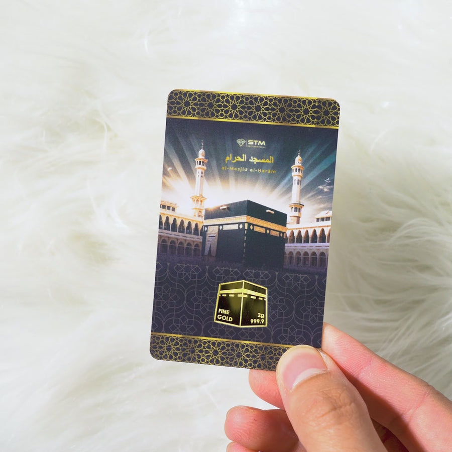 Al-Masjid Al-Haram Edition: Gold Bar Card 2g