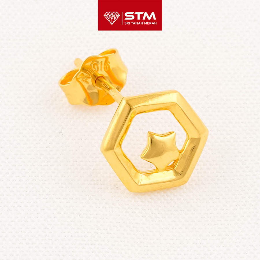 STM Exclusive Earrings/Subang 916 (22K Gold)